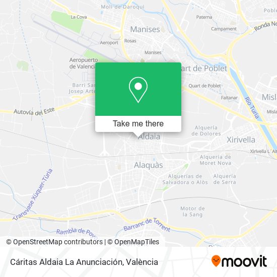 Cáritas Aldaia La Anunciación map