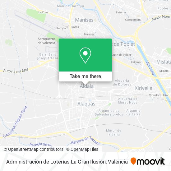 Administración de Loterías La Gran Ilusión map