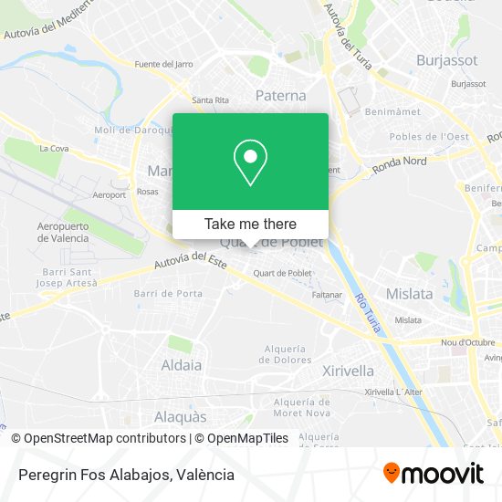 Peregrin Fos Alabajos map