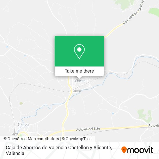 mapa Caja de Ahorros de Valencia Castellon y Alicante