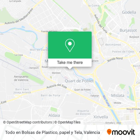 Todo en Bolsas de Plastico, papel y Tela map