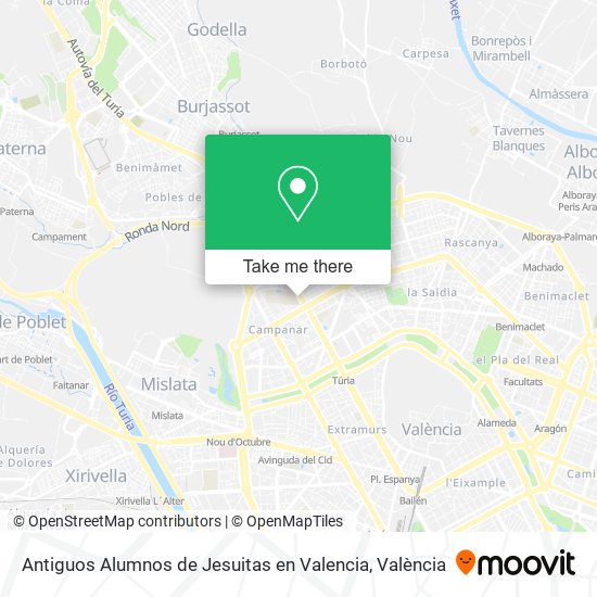 Antiguos Alumnos de Jesuitas en Valencia map