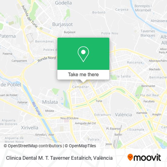 Clinica Dental M. T. Taverner Estalrich map