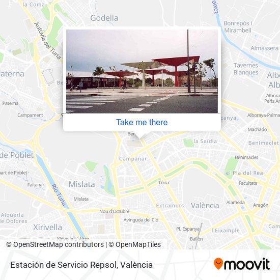 Estación de Servicio Repsol map