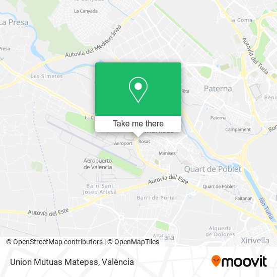 Union Mutuas Matepss map