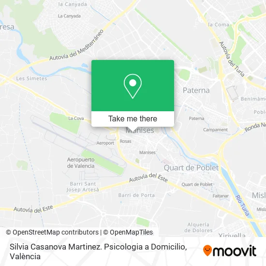 Silvia Casanova Martinez. Psicologia a Domicilio map