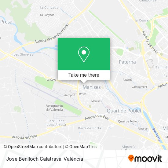 Jose Benlloch Calatrava map