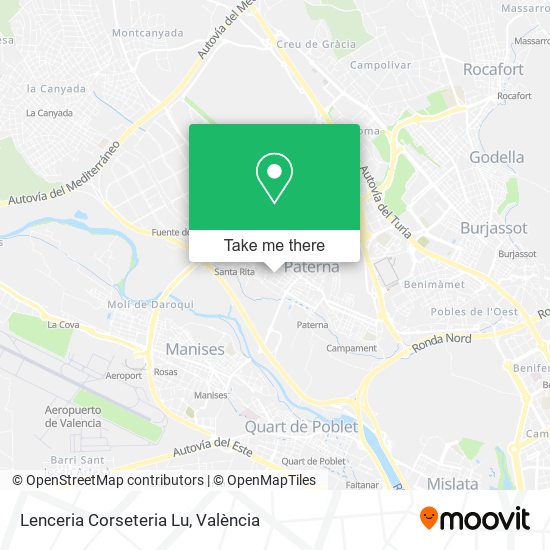 Lenceria Corseteria Lu map