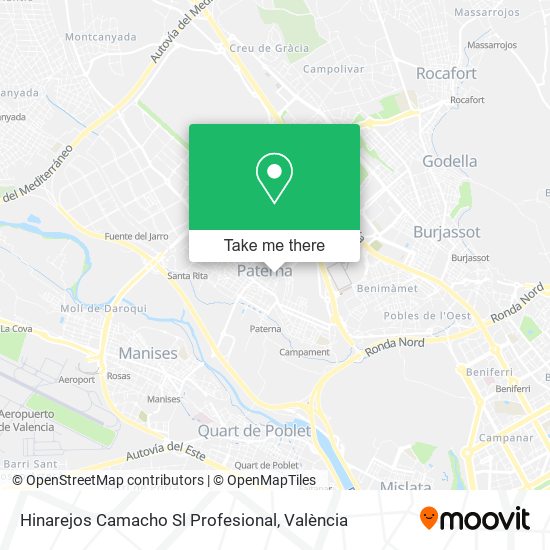 Hinarejos Camacho Sl Profesional map