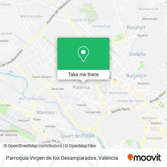 Parroquia Virgen de los Desamparados map