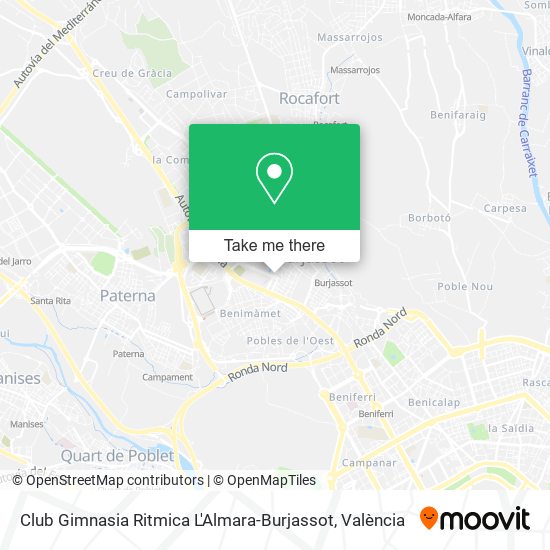 Club Gimnasia Ritmica L'Almara-Burjassot map