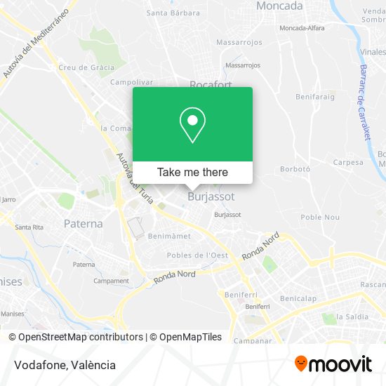 mapa Vodafone