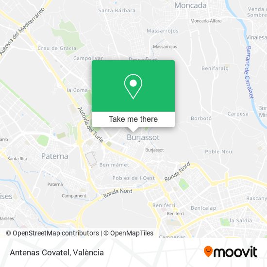 Antenas Covatel map