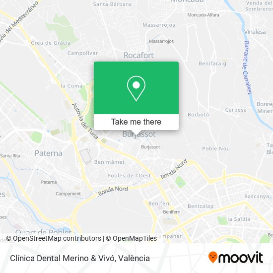 mapa Clínica Dental Merino & Vivó
