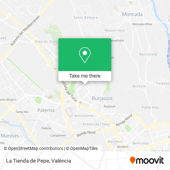 La Tienda de Pepe map