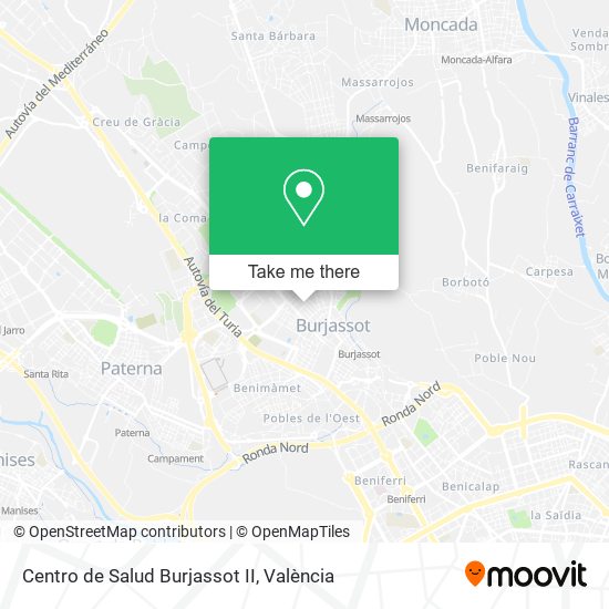 Centro de Salud Burjassot II map