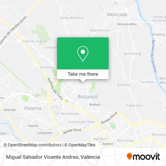 mapa Miguel Salvador Vicente Andres