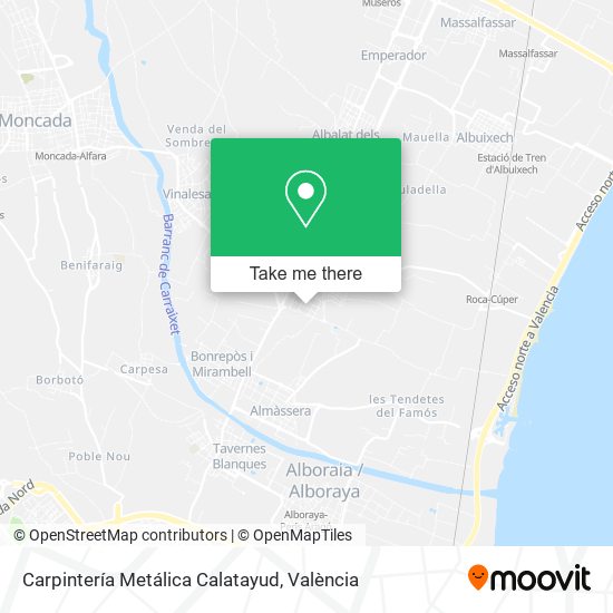 Carpintería Metálica Calatayud map