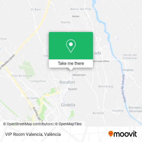 VIP Room Valencia map