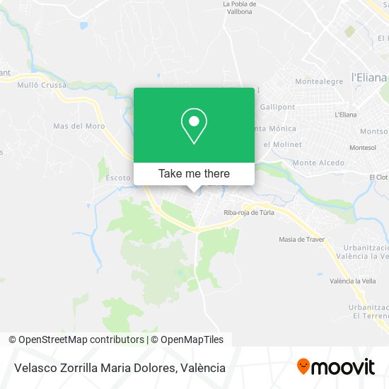 Velasco Zorrilla Maria Dolores map