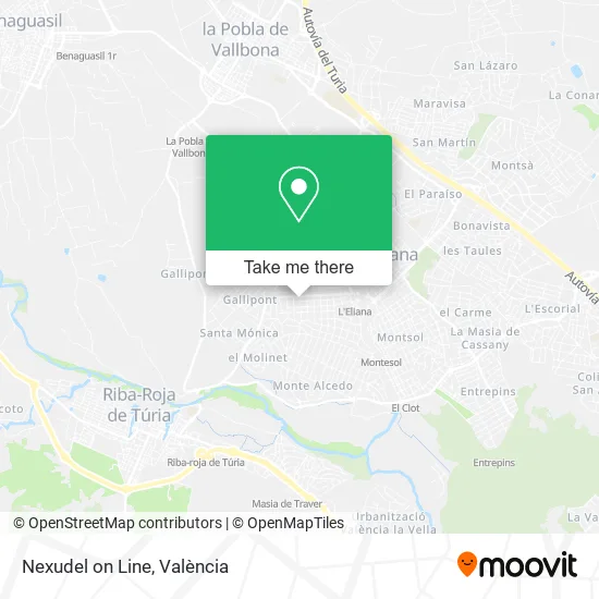 Nexudel on Line map