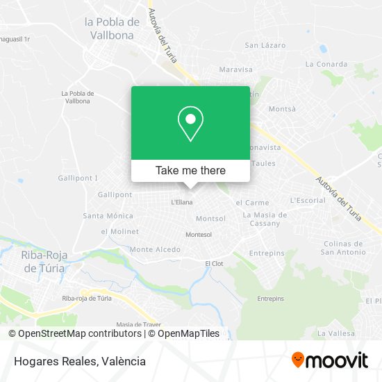 Hogares Reales map