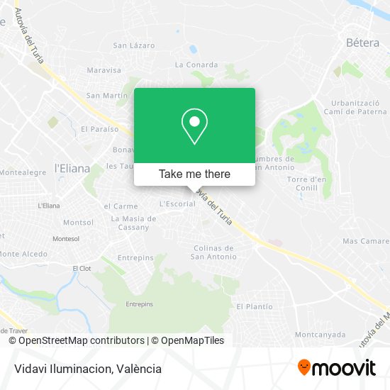 Vidavi Iluminacion map