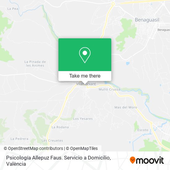 Psicología Allepuz Faus. Servicio a Domicilio map