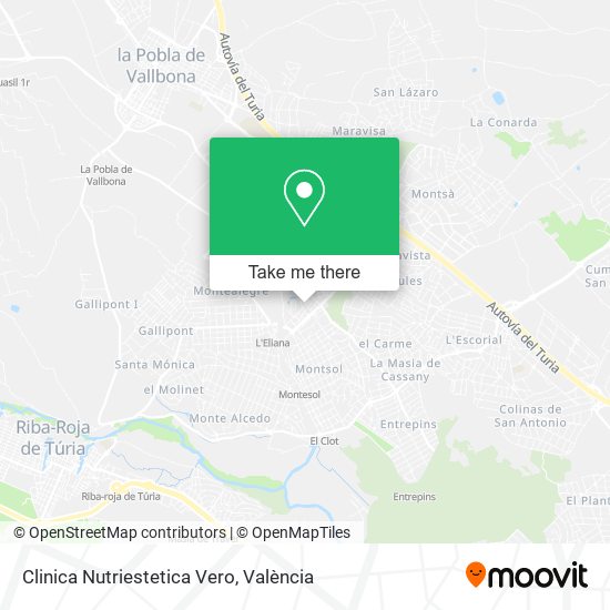 mapa Clinica Nutriestetica Vero