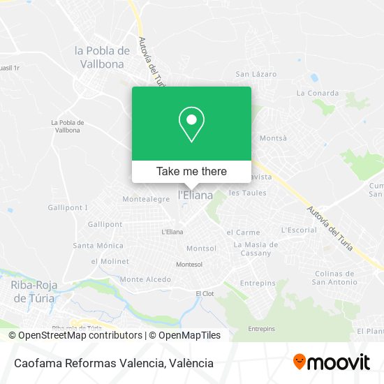 Caofama Reformas Valencia map