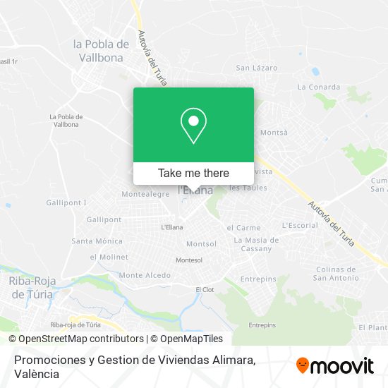 Promociones y Gestion de Viviendas Alimara map