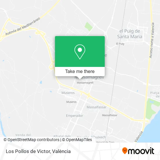 Los Pollos de Victor map