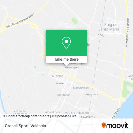 mapa Granell Sport