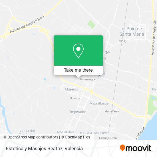 Estética y Masajes Beatríz map