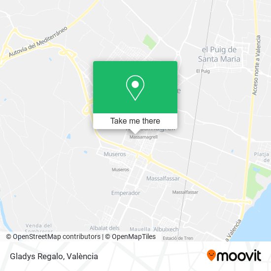 Gladys Regalo map