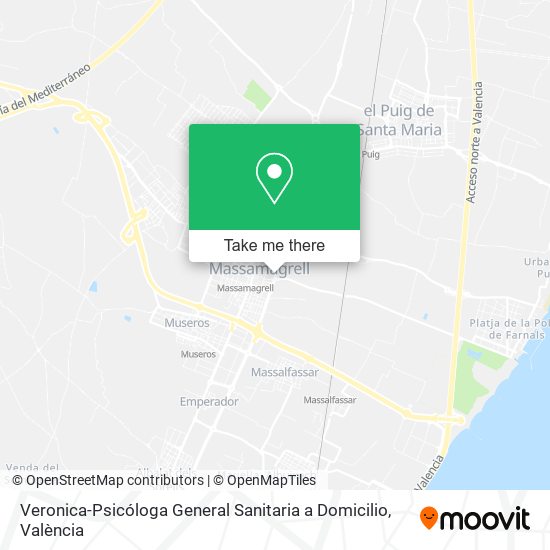 Veronica-Psicóloga General Sanitaria a Domicilio map