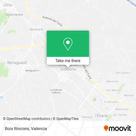 Boix Rincons map
