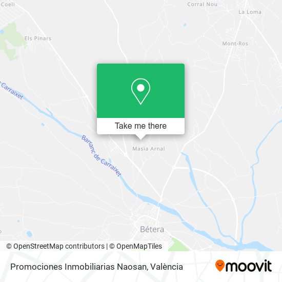 mapa Promociones Inmobiliarias Naosan