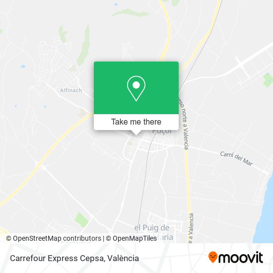 Carrefour Express Cepsa map