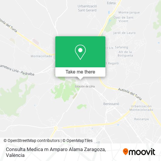 Consulta Medica m Amparo Alama Zaragoza map