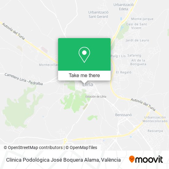 Clínica Podológica José Boquera Alama map