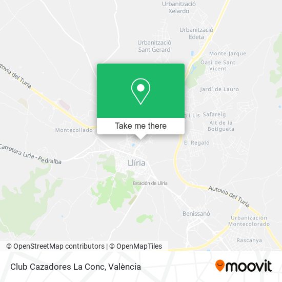 Club Cazadores La Conc map