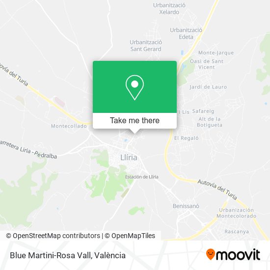 Blue Martini-Rosa Vall map