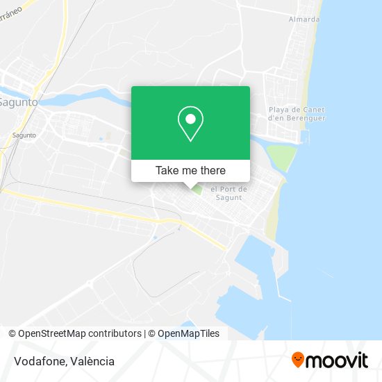 mapa Vodafone