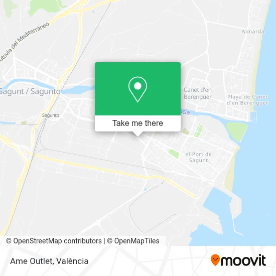 Ame Outlet map