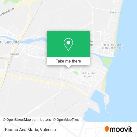Kiosco Ana María map
