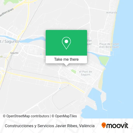 Construcciones y Servicios Javier Ribes map