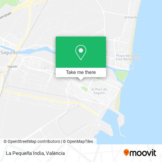 La Pequeña India map