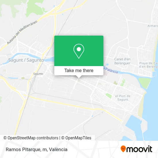 Ramos Pitarque, m map