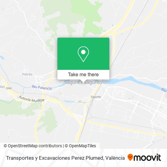 mapa Transportes y Excavaciones Perez Plumed